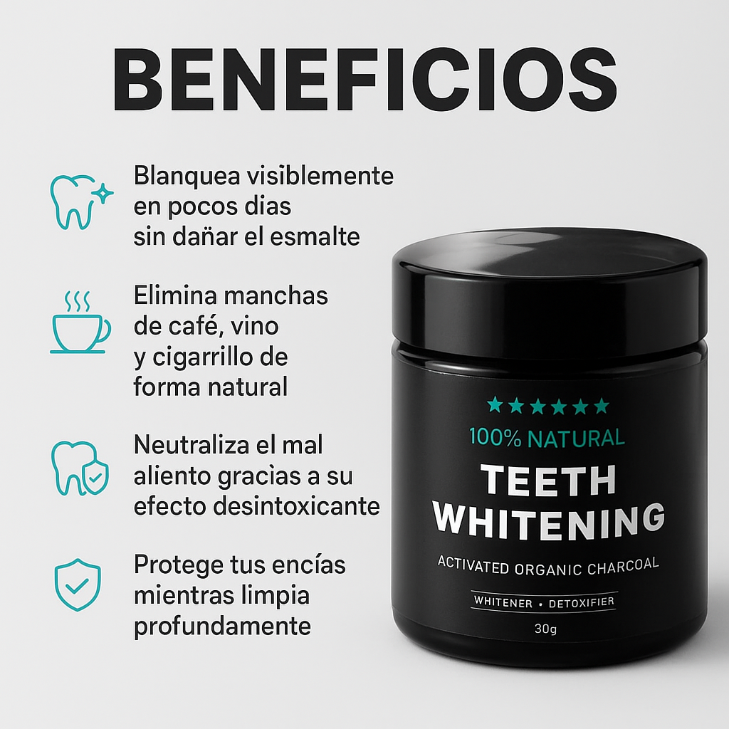 CarboSmile™ – Dientes Blancos y Libres de Manchas en 5 Días