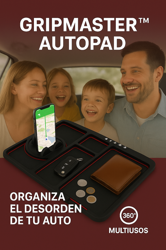 ¡2X1! GripMaster™ AutoPad — ¡Orden y seguridad en tu auto!