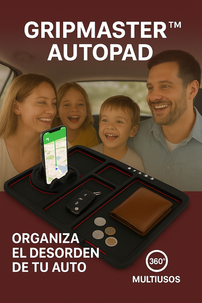 ¡2X1! GripMaster™ AutoPad — ¡Orden y seguridad en tu auto!