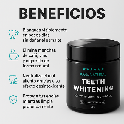 CarboSmile™ – Dientes Blancos y Libres de Manchas en 5 Días